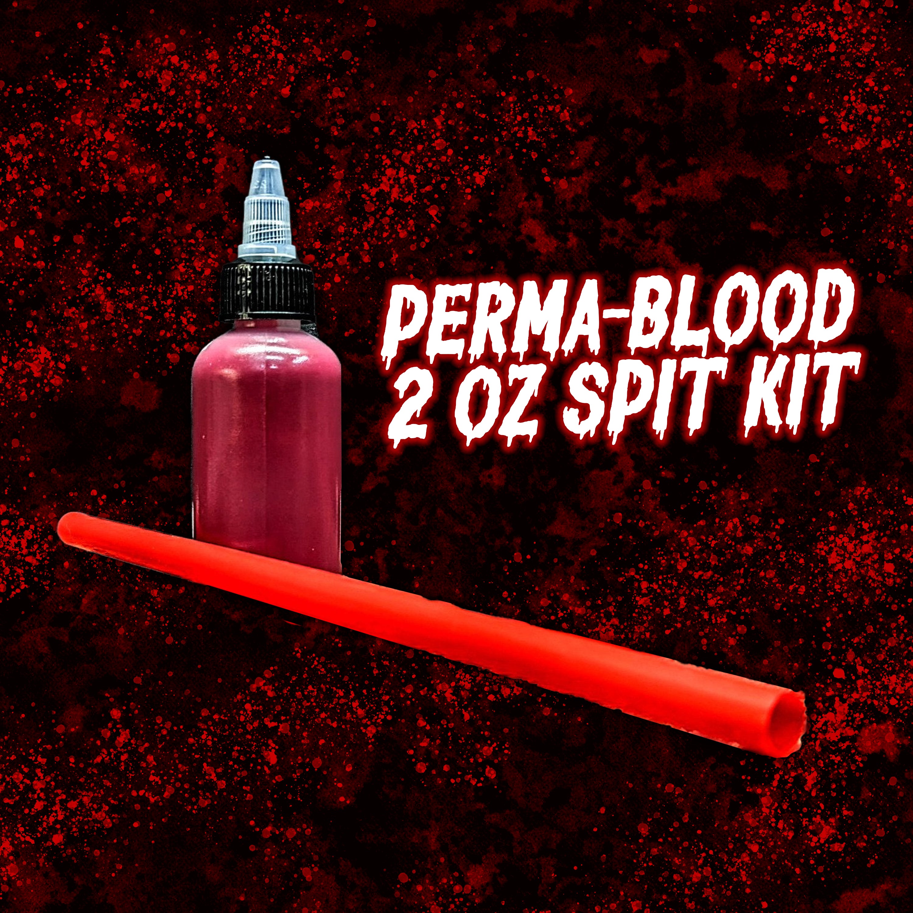 2 OUNCE PermaBlood SPIT KIT  **Special Effects Blood**