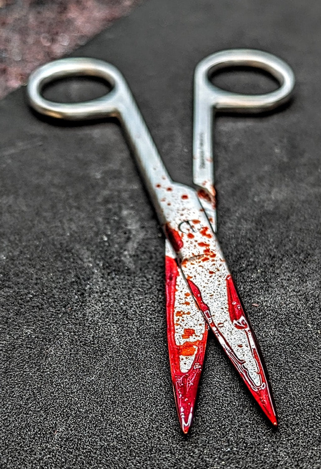 Bloody Surgical Scissors