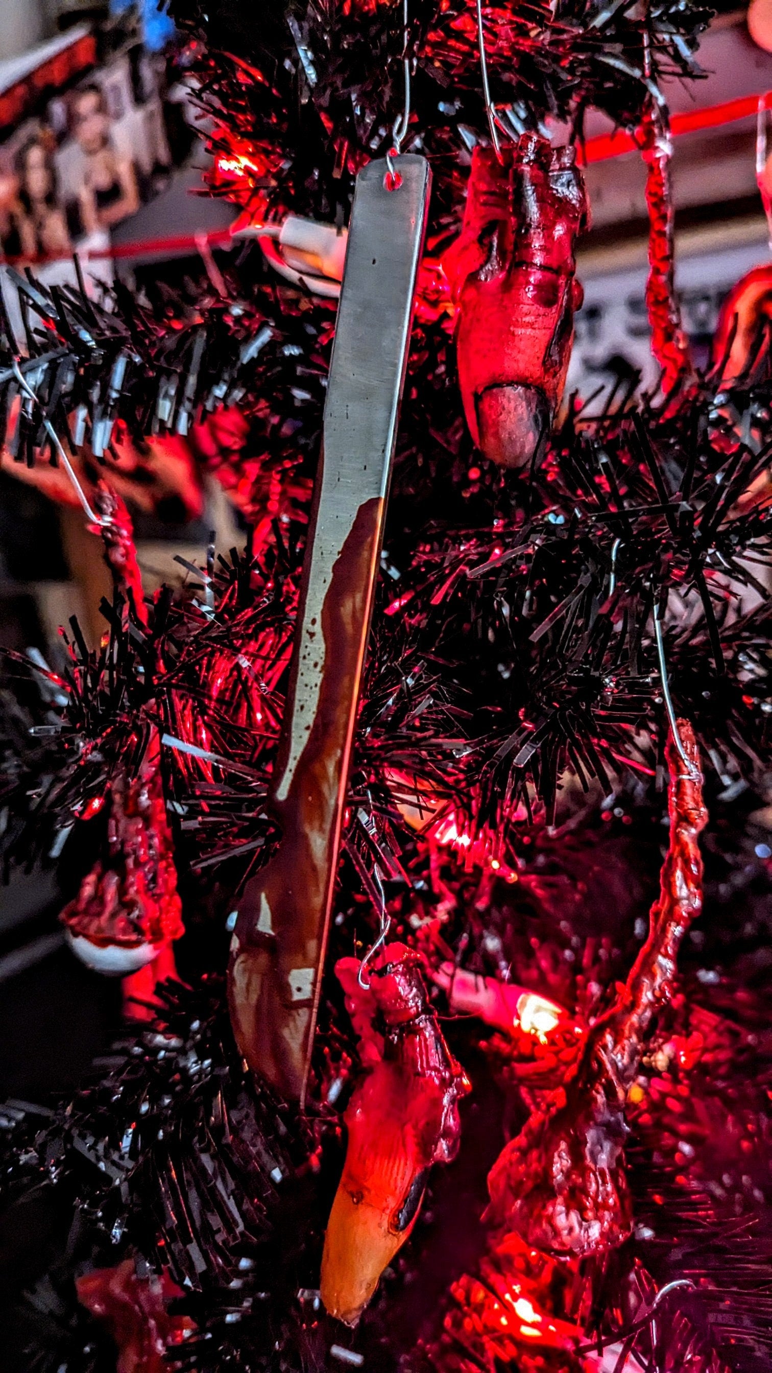 BLOODY Metal Scalpel Ornament