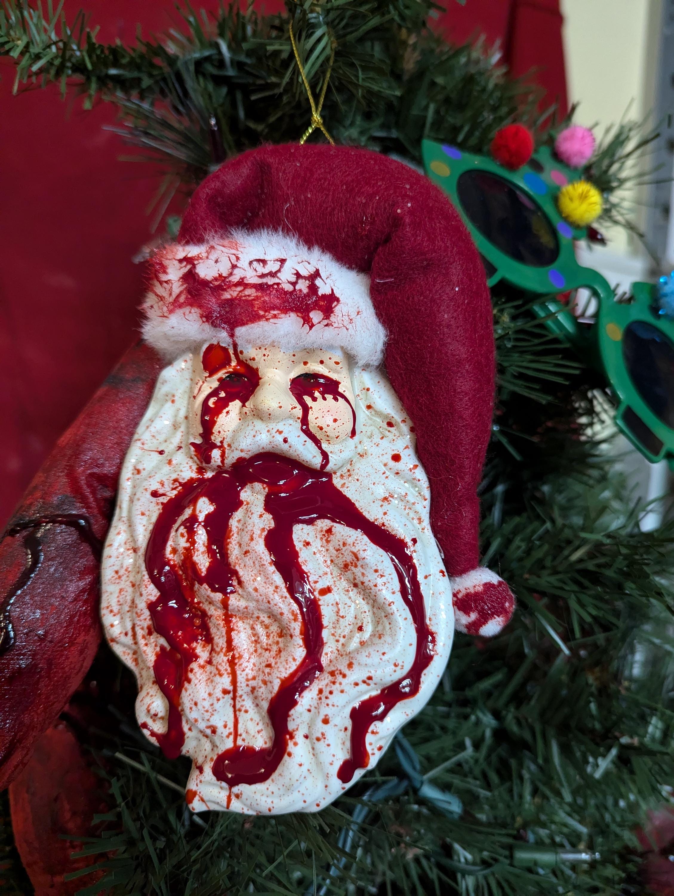 Bloody Santa Ornaments