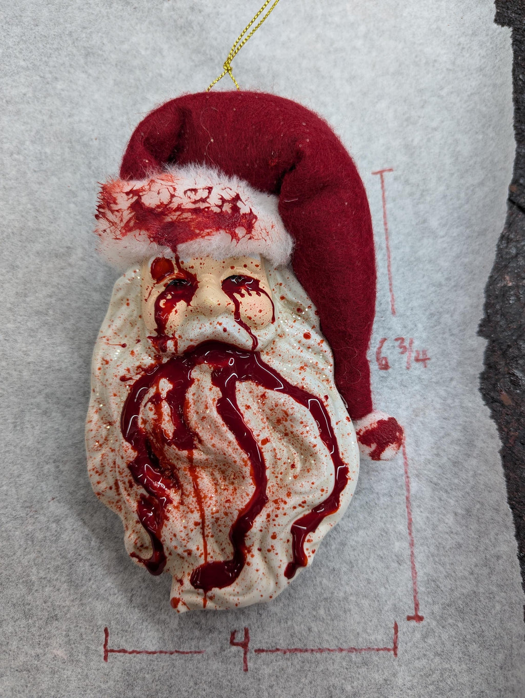 Bloody Santa Ornaments