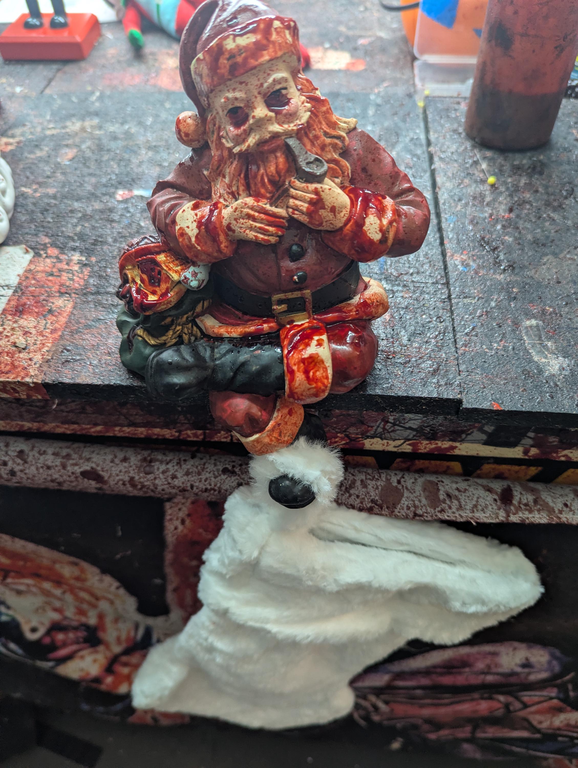 Bloody Santa Ornaments