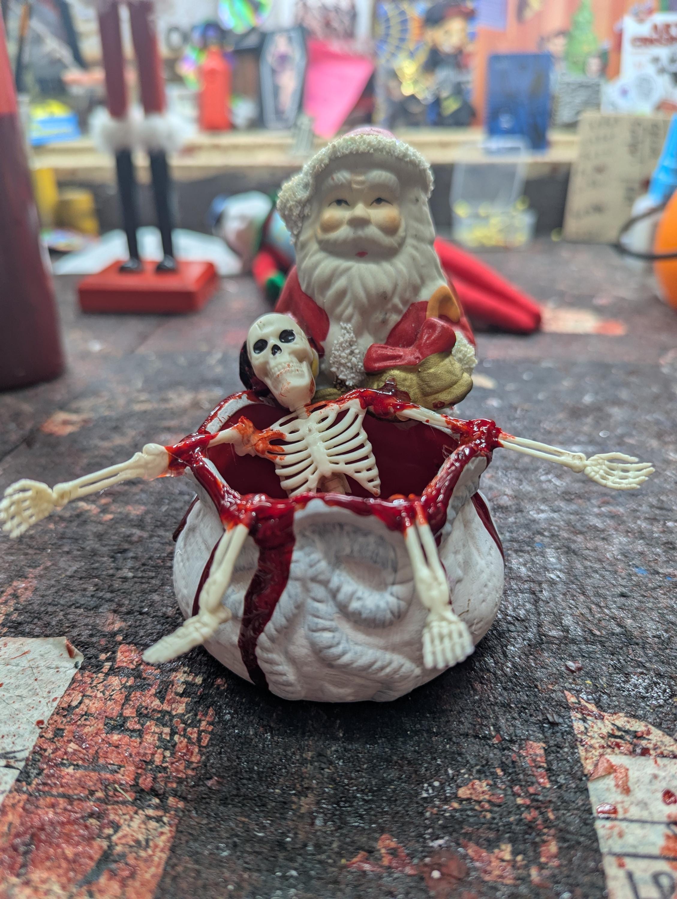 Bloody Santa Ornaments