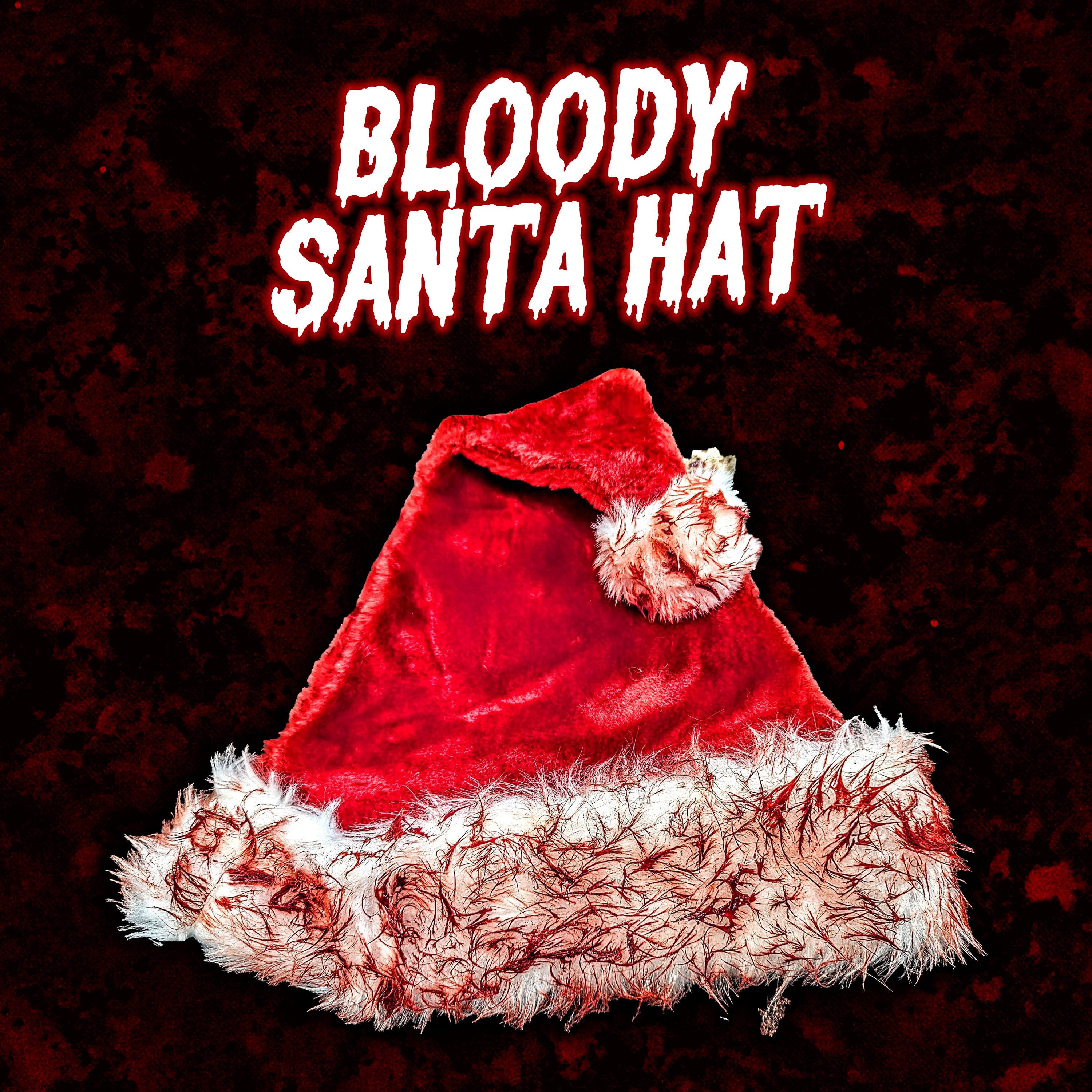 Creepy BLOODY Santa Hat