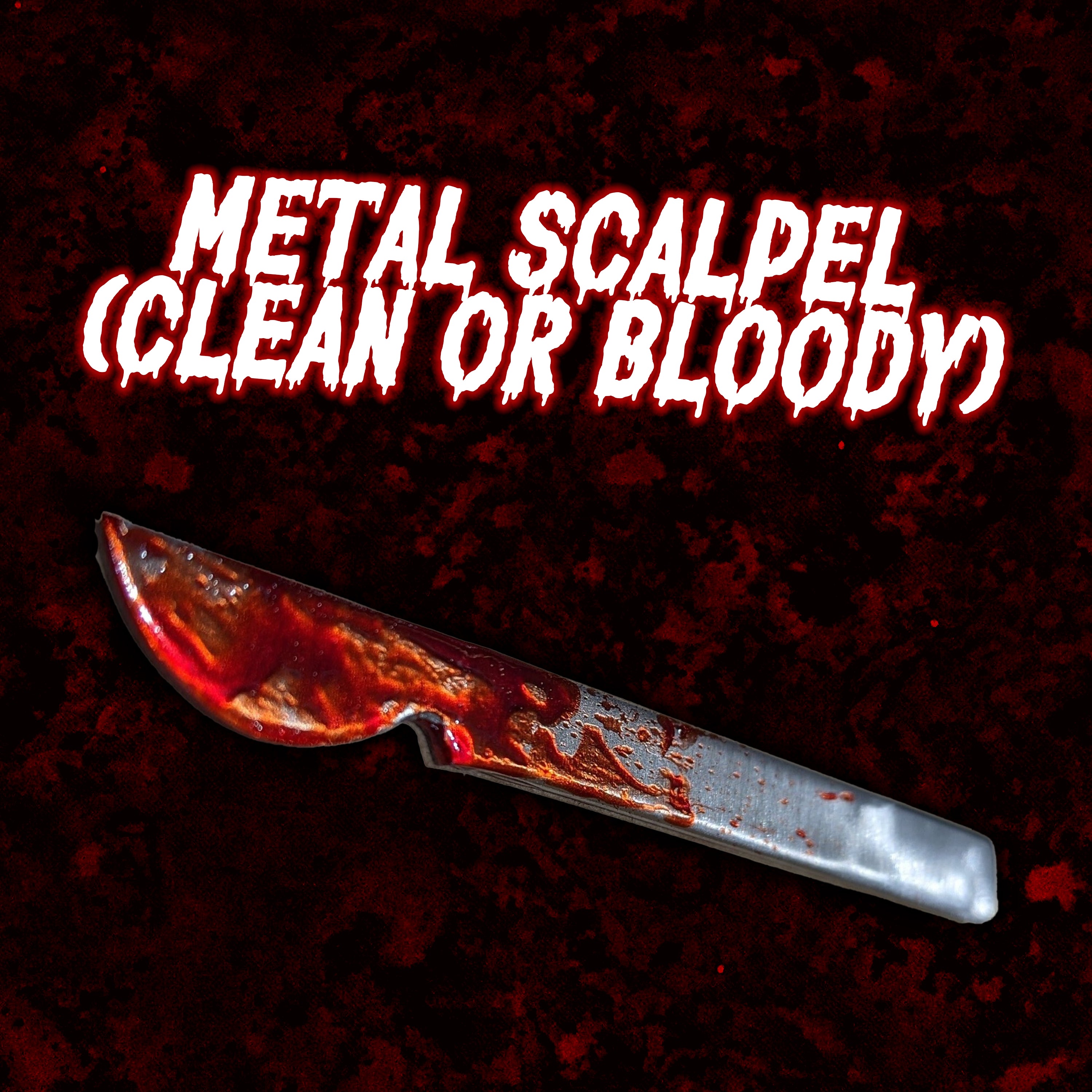 Metal Scalpel (Clean Or Bloody)
